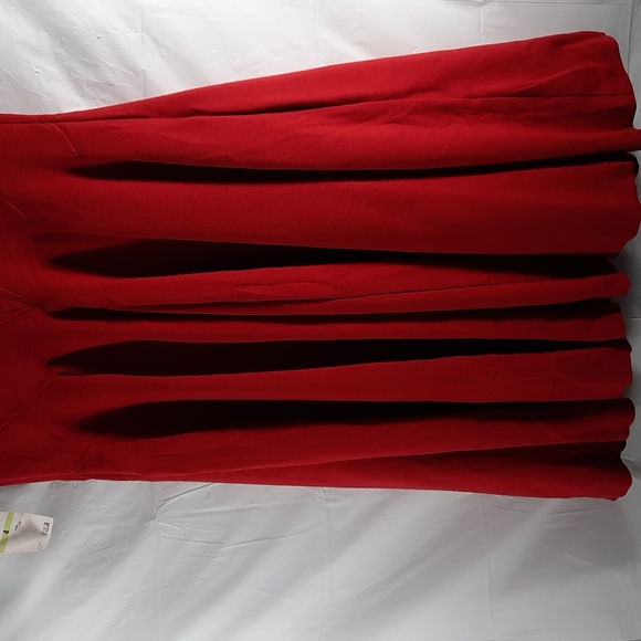 NWT NINE  WEST Red slvless dress SZ 4 - Picture 9 of 12